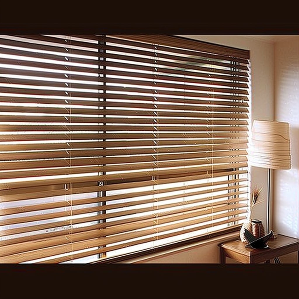 Timber venetian blinds Cape Town study room installation